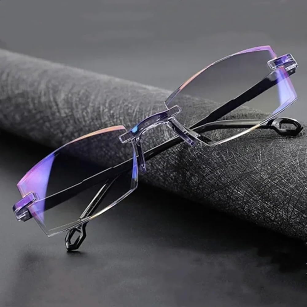 Pack de gafas antirayos azules multifocales +2.50 mas funda de cuero - additional image 1