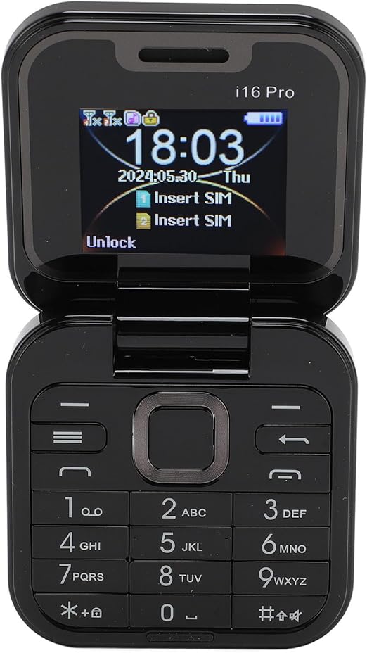 Teléfono plegable con doble pantalla  i16 Pro negro - additional image 13