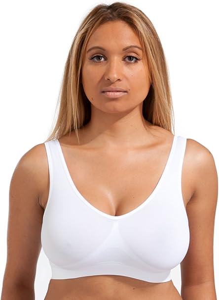 Sujetador ultrafino de seda helada blanco ( talla XL = XL/XXL ) - additional image 2