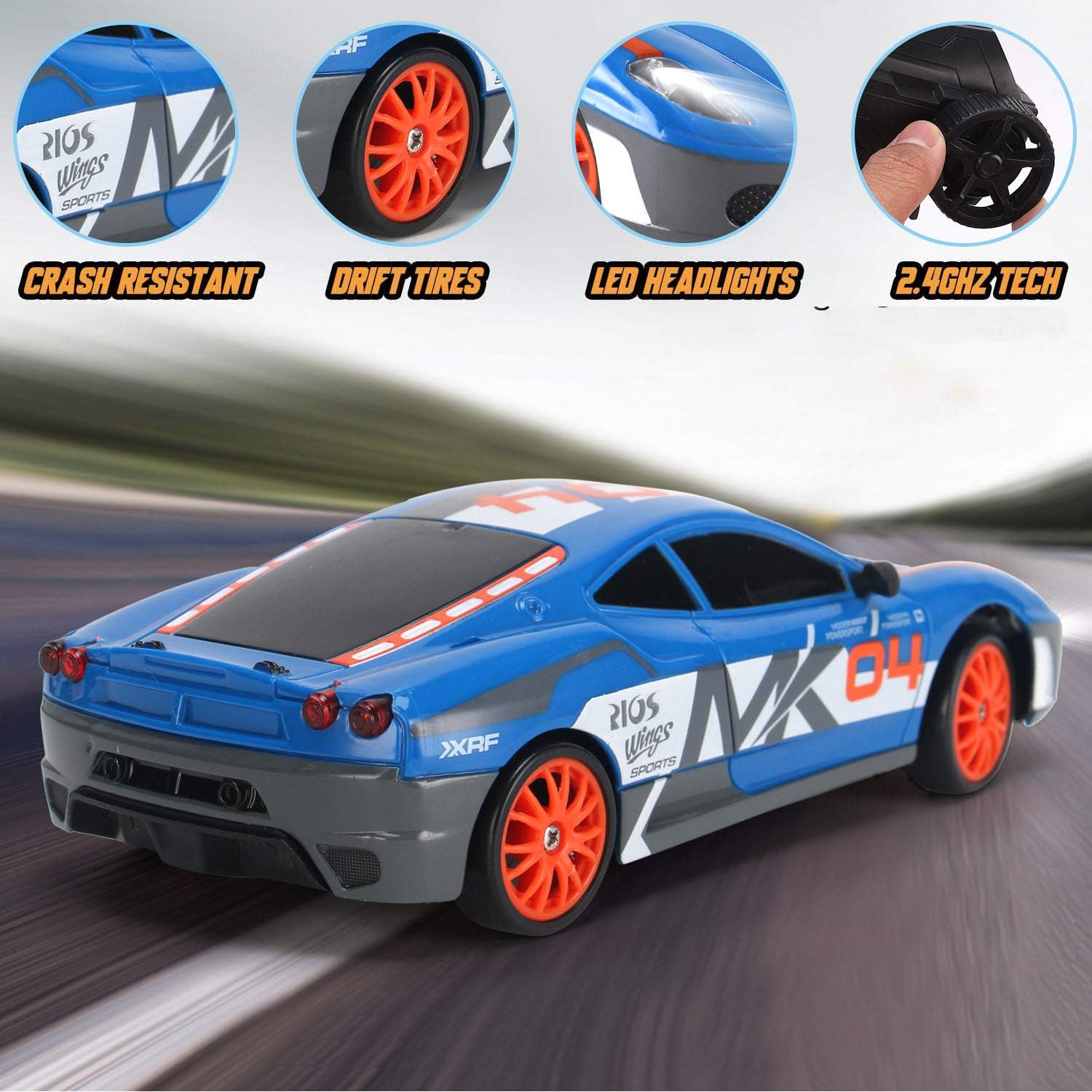 Coche teledirigido drift 1:24 FERRARI - additional image 13