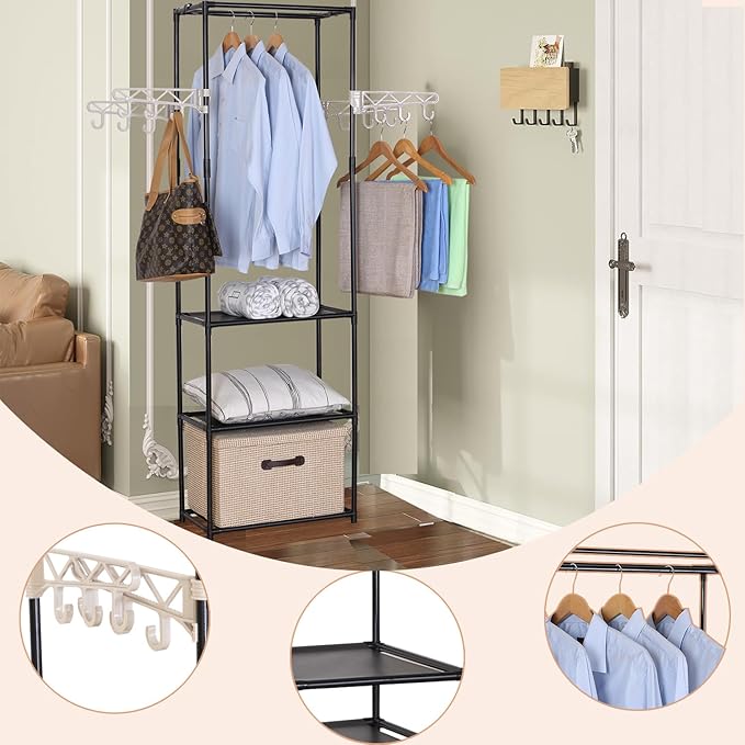 Perchero para ropa con 3 estante y colgador - additional image 19
