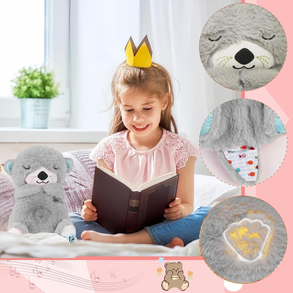 Peluche relajante para bebé que simula respiracion ( nutria gris ) - additional image 11