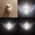 lámpara de pared con impresión 3D de resina búho