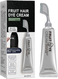 Crema para el cabello con peine para cubrir canas negro