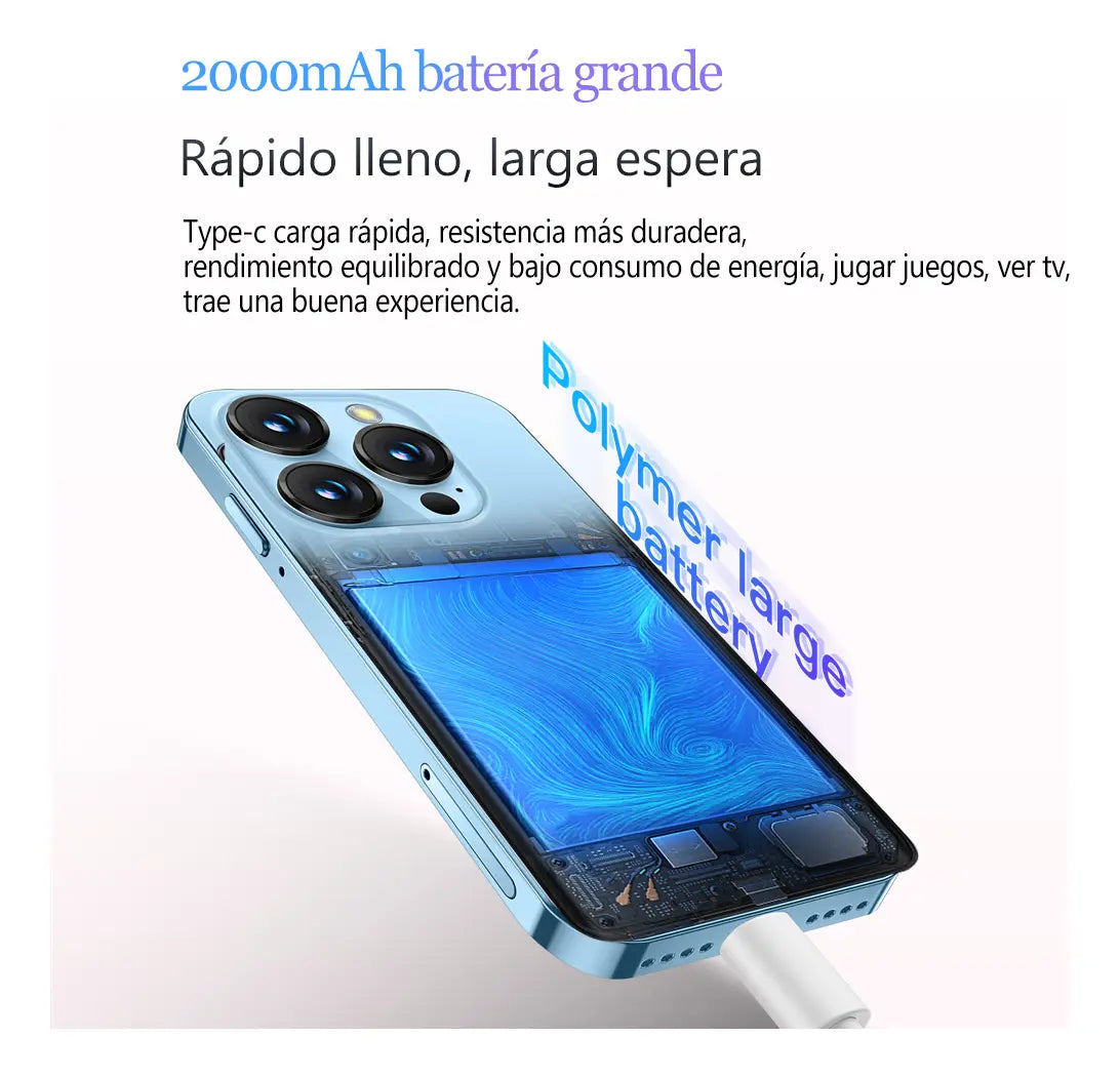 Mini teléfono inteligente azul - additional image 6