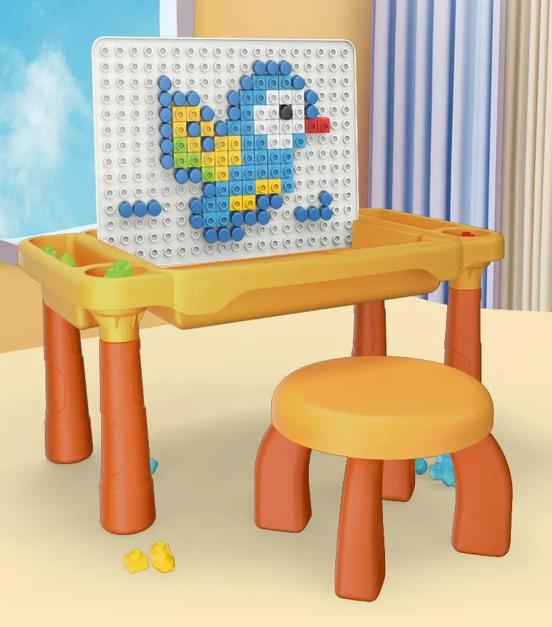 Juego de mesa y silla con bloques de construcion 120 pcs - additional image 23