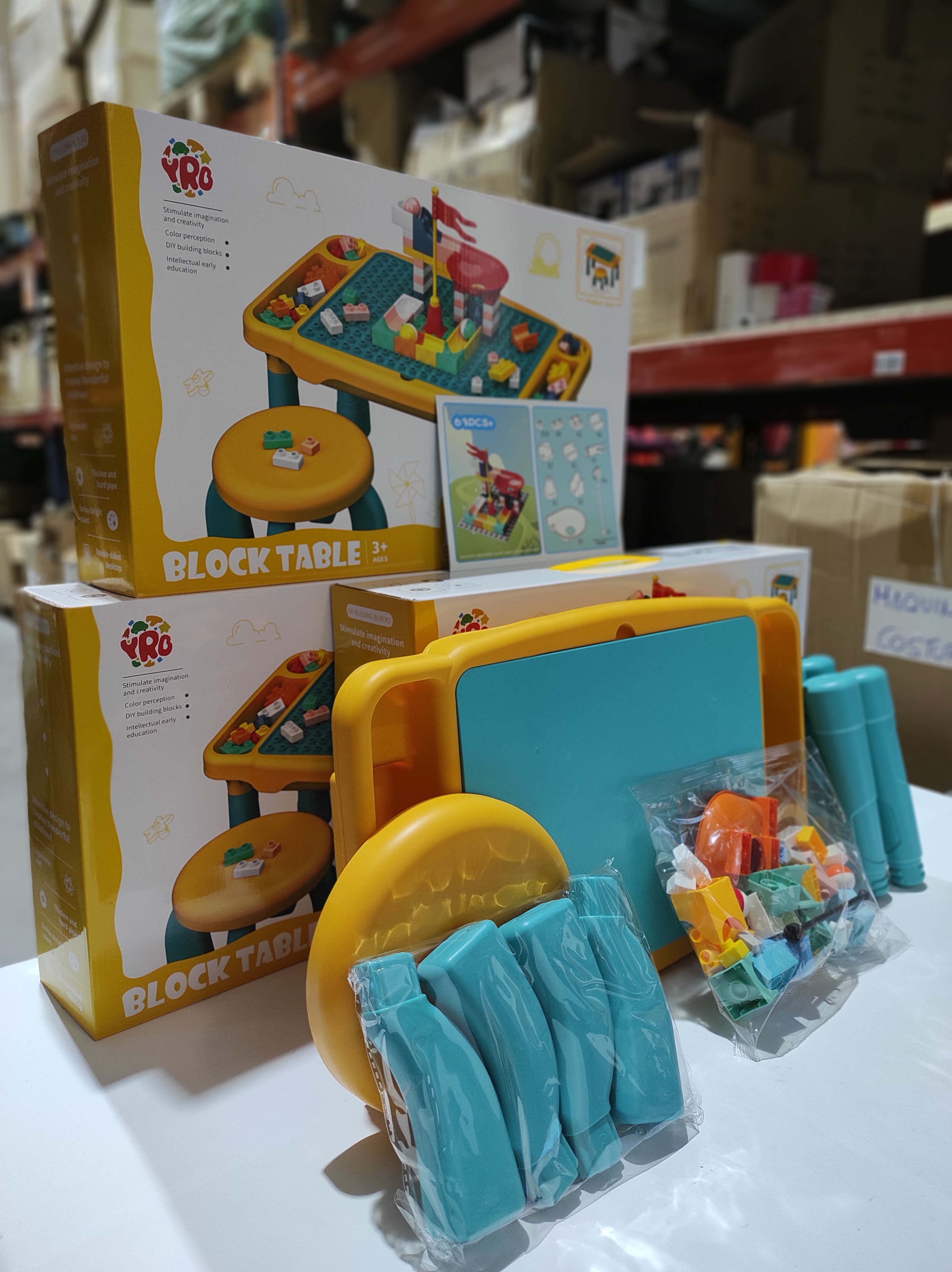 Juego de mesa y silla con bloques de construcion 63 pcs - additional image 7