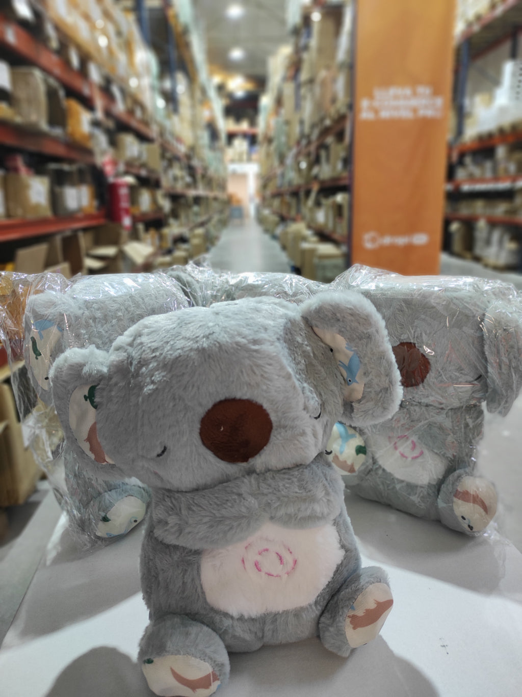 Peluche relajante para bebé que simula respiración (Koala gris) - additional image 1