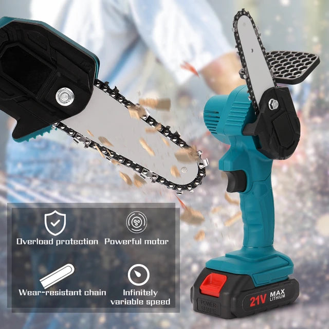 Motosierra eléctrica con doble bateria (Pedir INFO)