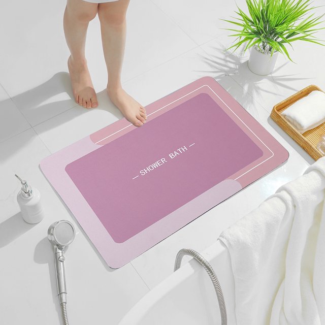 Alfombra antideslizante y absorbente de secado rápido rosa - additional image 19